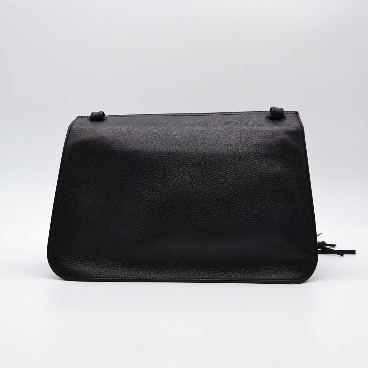 Gucci Daily Flap Cuir Grainé Noir — Pompon Bambou