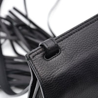Gucci Daily Flap Cuir Grainé Noir — Pompon Bambou