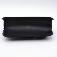 Gucci Daily Flap Cuir Grainé Noir — Pompon Bambou
