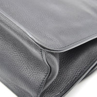 Gucci Daily Flap Cuir Grainé Noir — Pompon Bambou