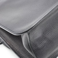 Gucci Daily Flap Cuir Grainé Noir — Pompon Bambou