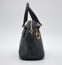 Sac Gucci Dome Cuir Grainé Noir Breloque GG