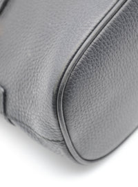 Sac Gucci Dome Cuir Grainé Noir Breloque GG