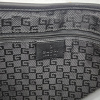 Gucci Jackie Cuir Matelassé Noir Chaîne Trombone Vintage
