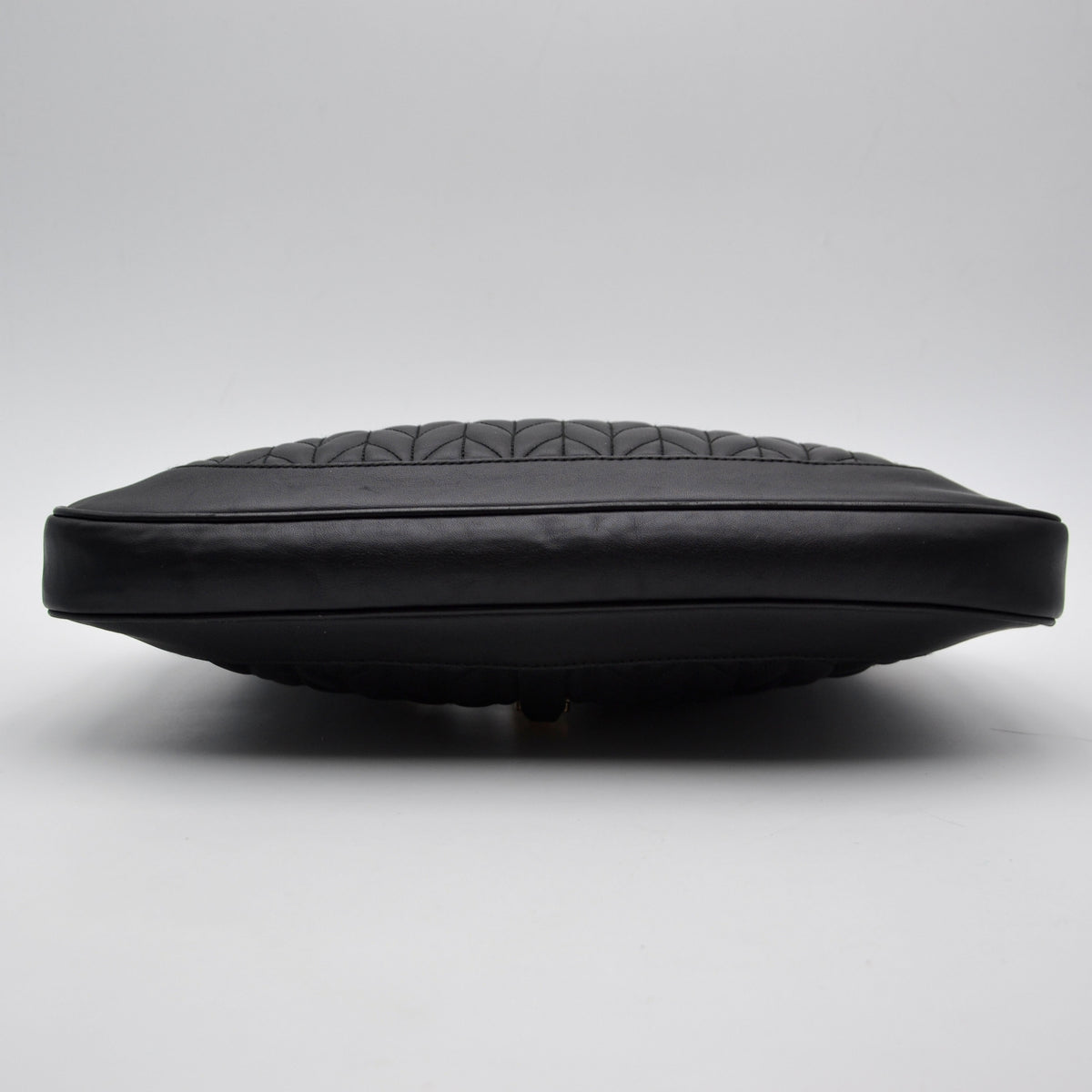 Gucci Jackie Cuir Matelassé Noir Chaîne Trombone Vintage