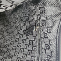 Gucci Jackie Cuir Matelassé Noir Chaîne Trombone Vintage