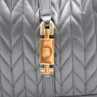 Gucci Jackie Cuir Matelassé Noir Chaîne Trombone Vintage