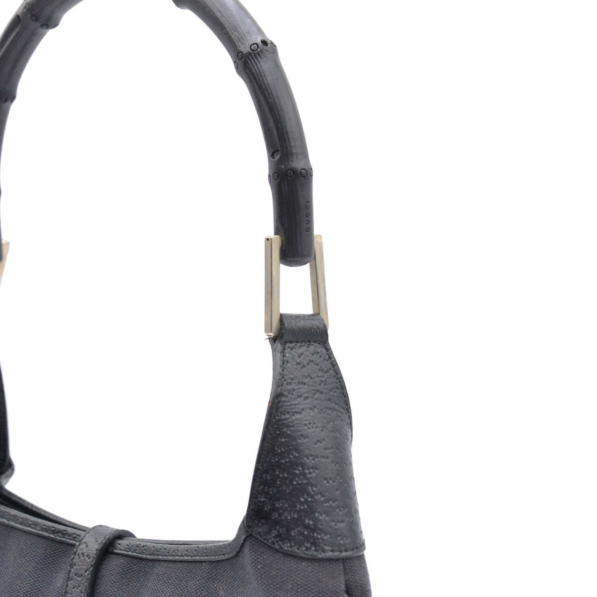 Gucci Jackie Bamboo black canvas