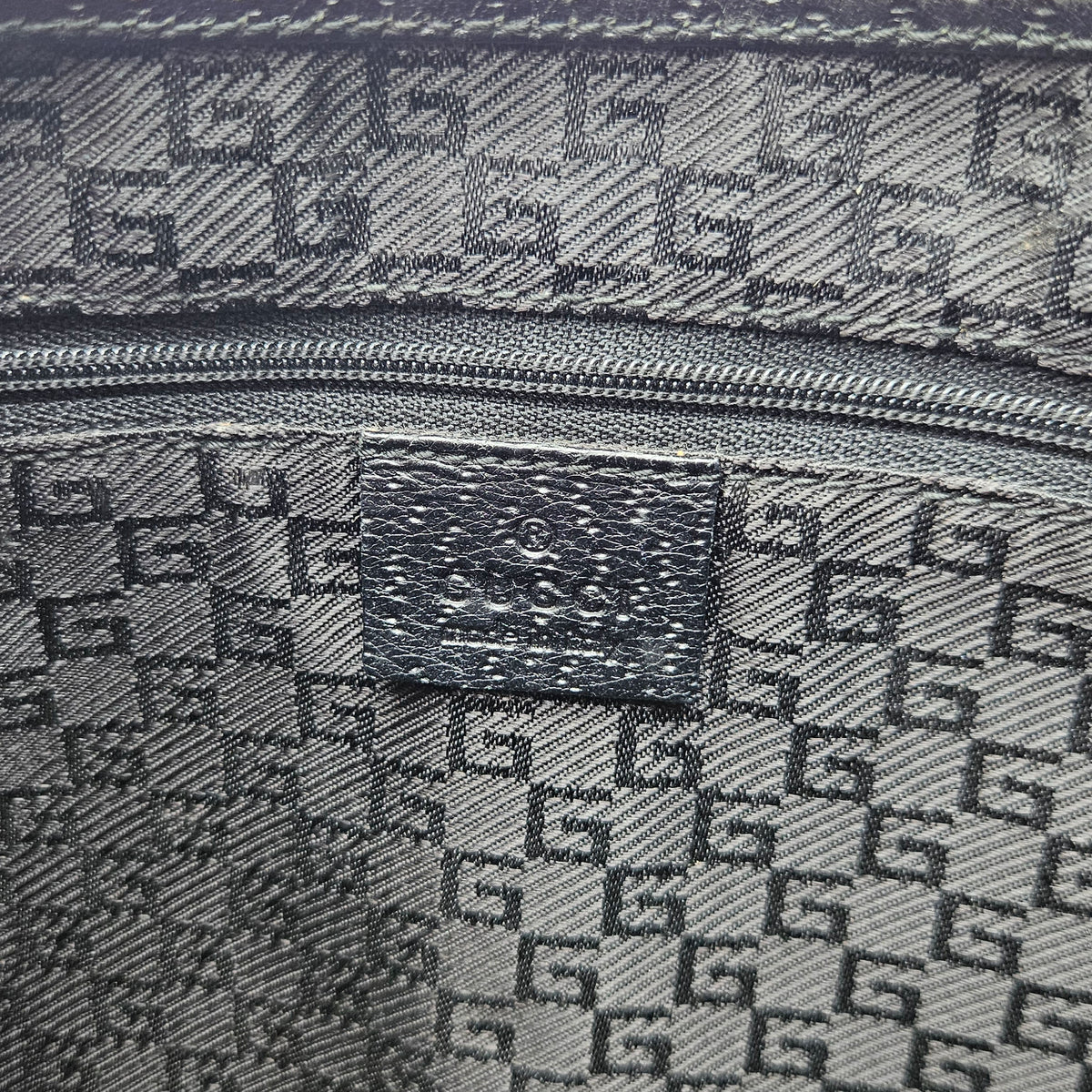 Gucci Jackie Bamboo black canvas
