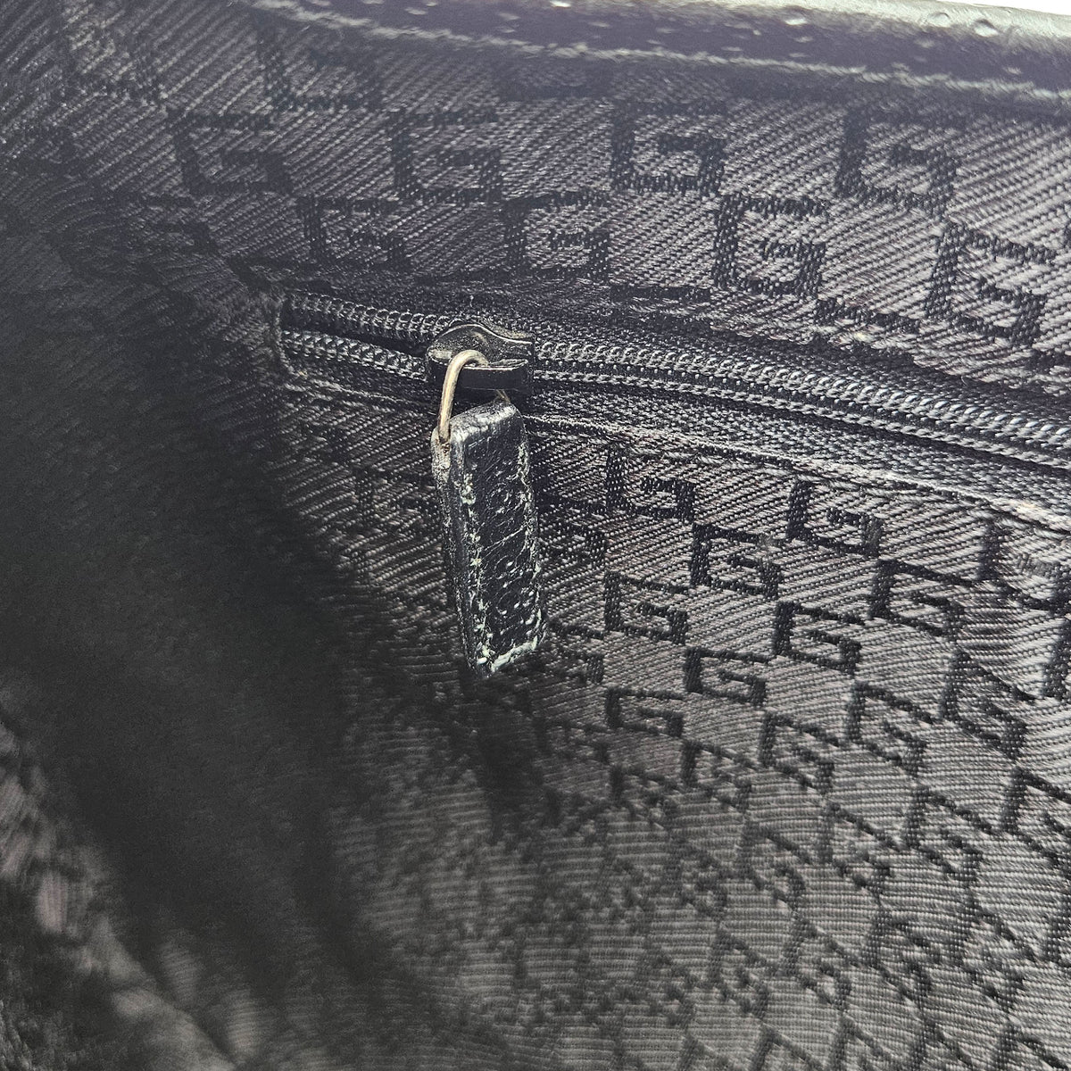 Gucci Jackie Bamboo black canvas