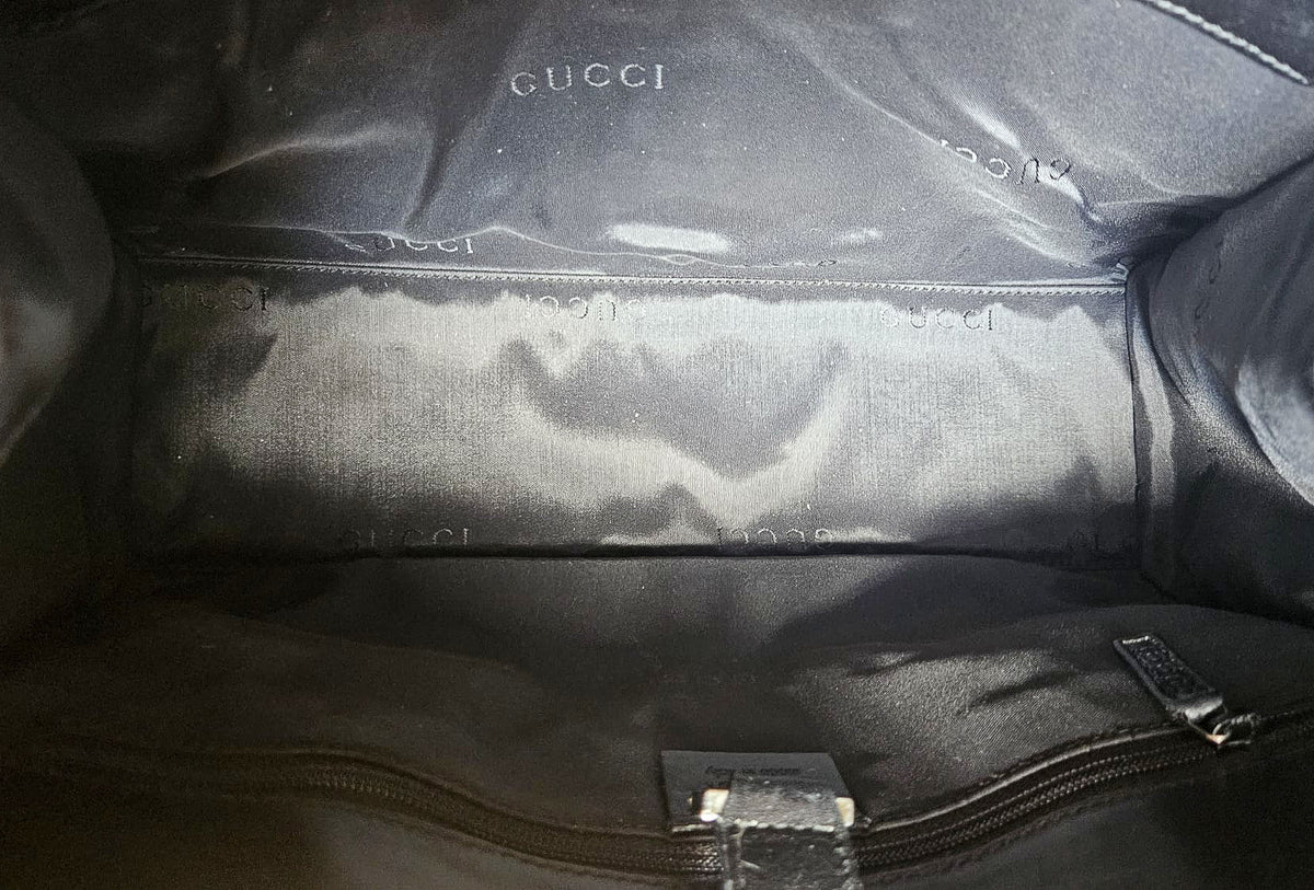 Sac Gucci Jackie toile monogramme GG noire
