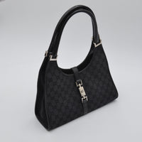 Sac Gucci Jackie toile monogramme GG noire