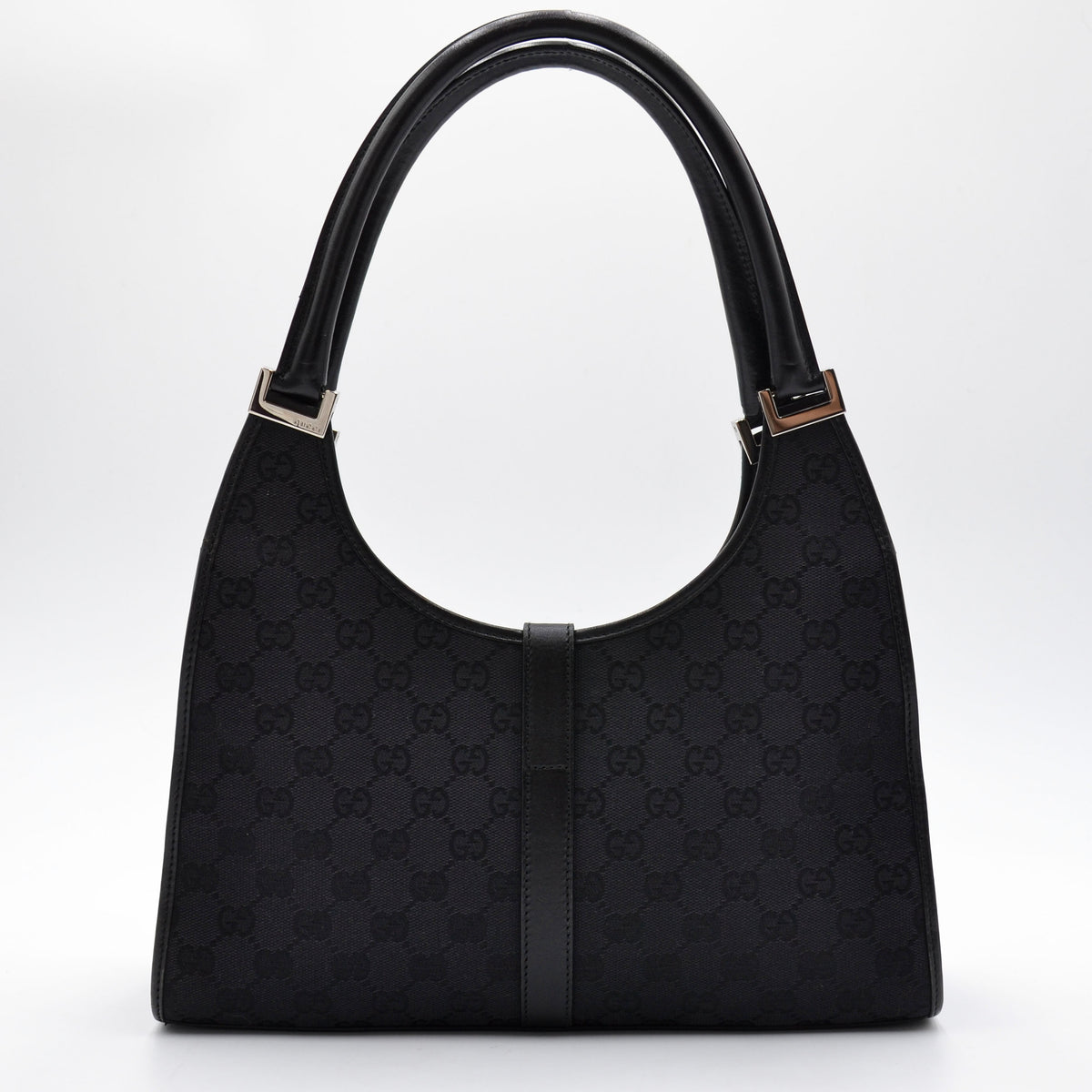 Sac Gucci Jackie toile monogramme GG noire