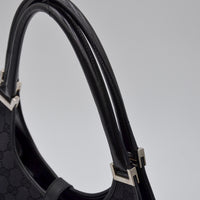 Sac Gucci Jackie toile monogramme GG noire