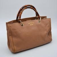 Shopper Gucci Bamboo Cuir Grainé