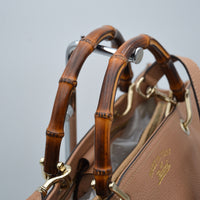 Shopper Gucci Bamboo Cuir Grainé