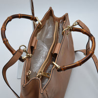 Shopper Gucci Bamboo Cuir Grainé