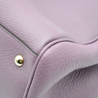 Shopper Gucci Bamboo Cuir Grainé mauve