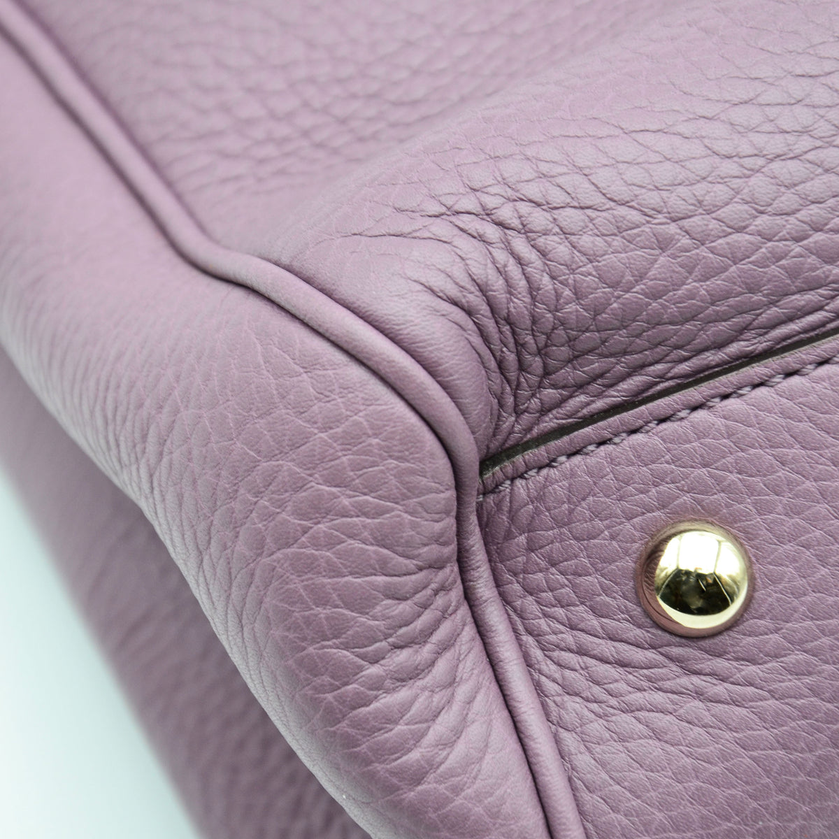 Shopper Gucci Bamboo Cuir Grainé mauve