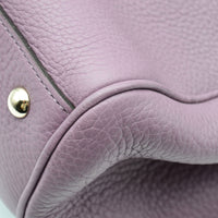 Shopper Gucci Bamboo Cuir Grainé mauve