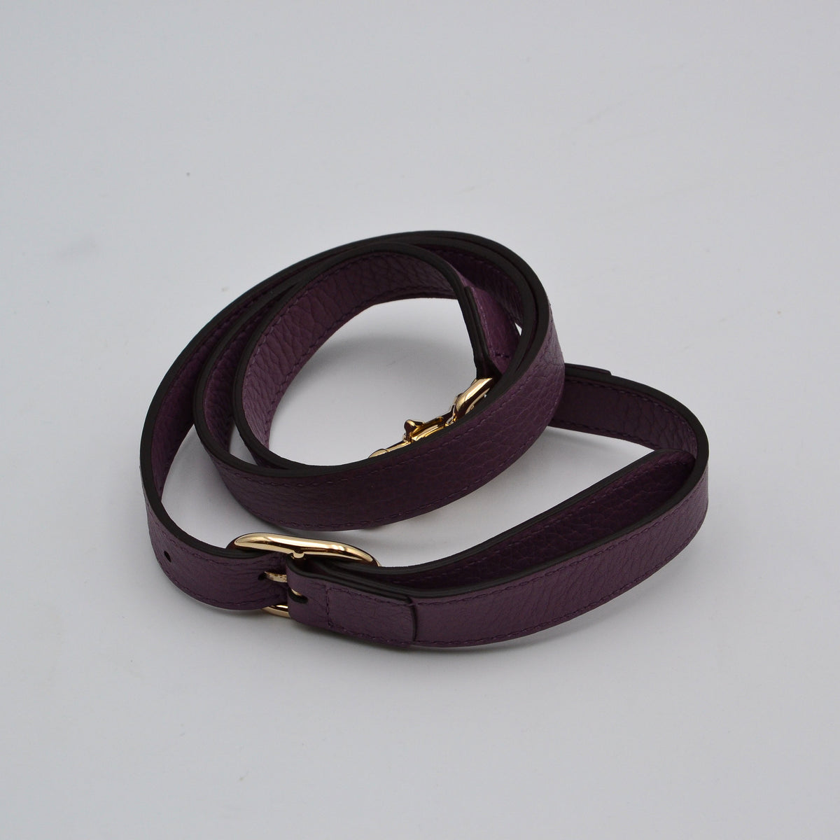 Shopper Gucci Bamboo Cuir Grainé mauve
