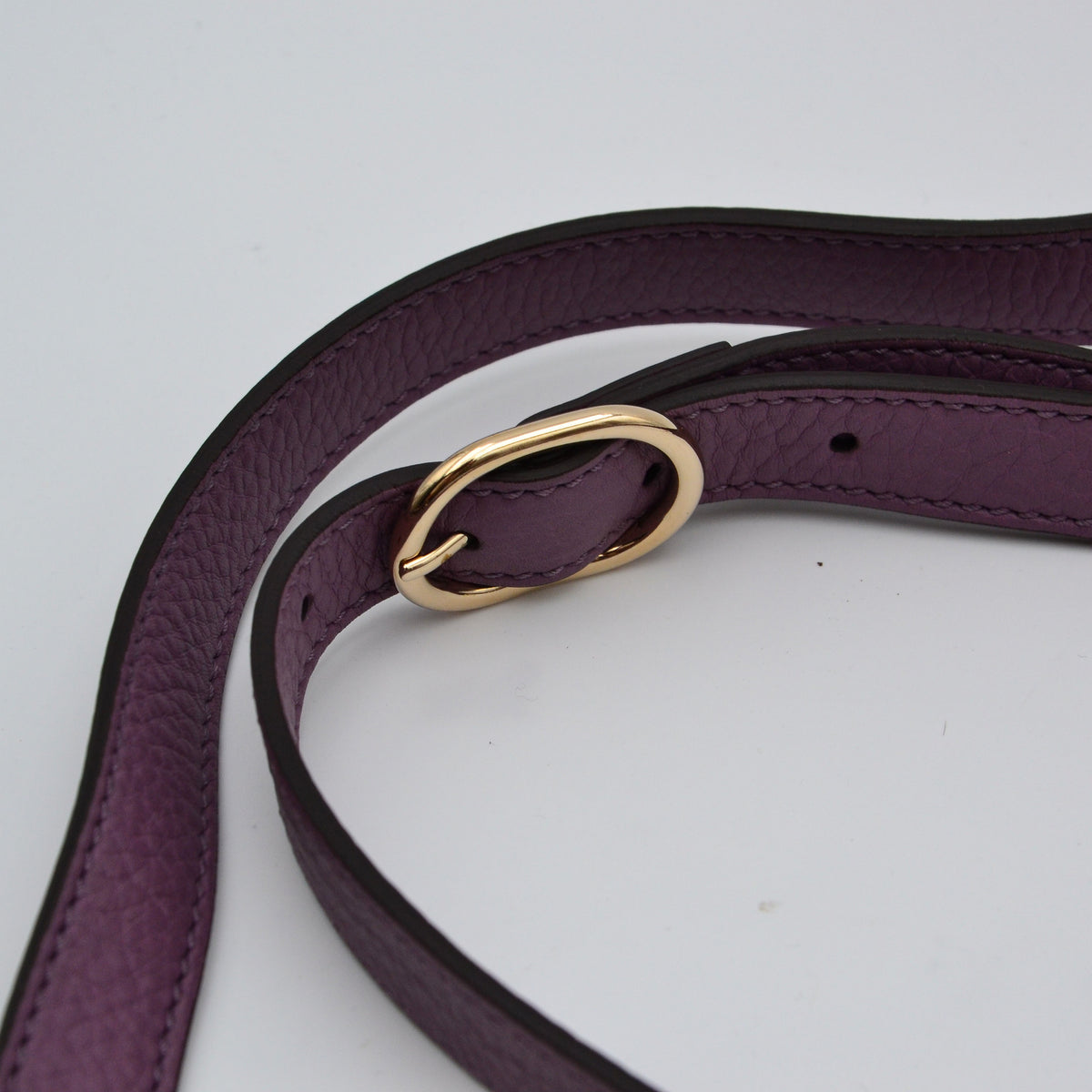 Shopper Gucci Bamboo Cuir Grainé mauve