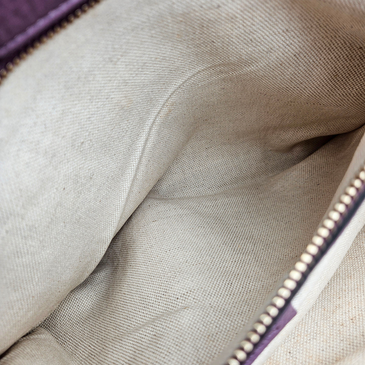 Shopper Gucci Bamboo Cuir Grainé mauve