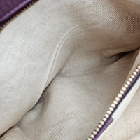 Shopper Gucci Bamboo Cuir Grainé mauve