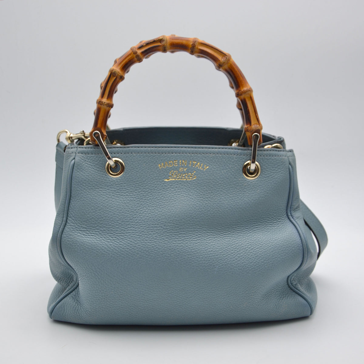 Sac Bamboo Shopper Gucci Bleu – Édition Limitée 50 Ans Japon
