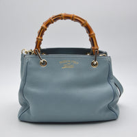 Sac Bamboo Shopper Gucci Bleu – Édition Limitée 50 Ans Japon