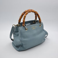 Sac Bamboo Shopper Gucci Bleu – Édition Limitée 50 Ans Japon