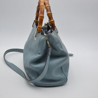 Sac Bamboo Shopper Gucci Bleu – Édition Limitée 50 Ans Japon