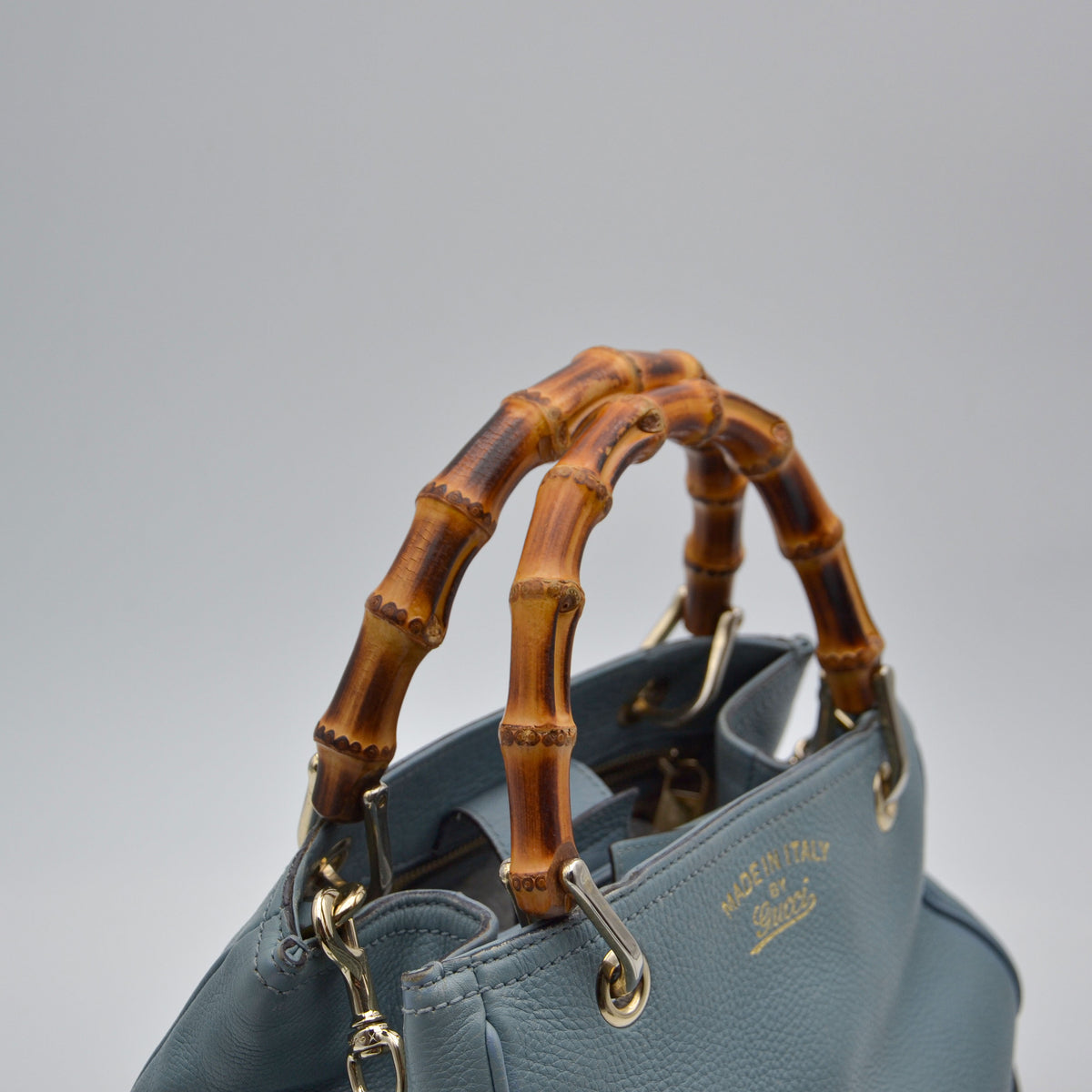 Sac Bamboo Shopper Gucci Bleu – Édition Limitée 50 Ans Japon