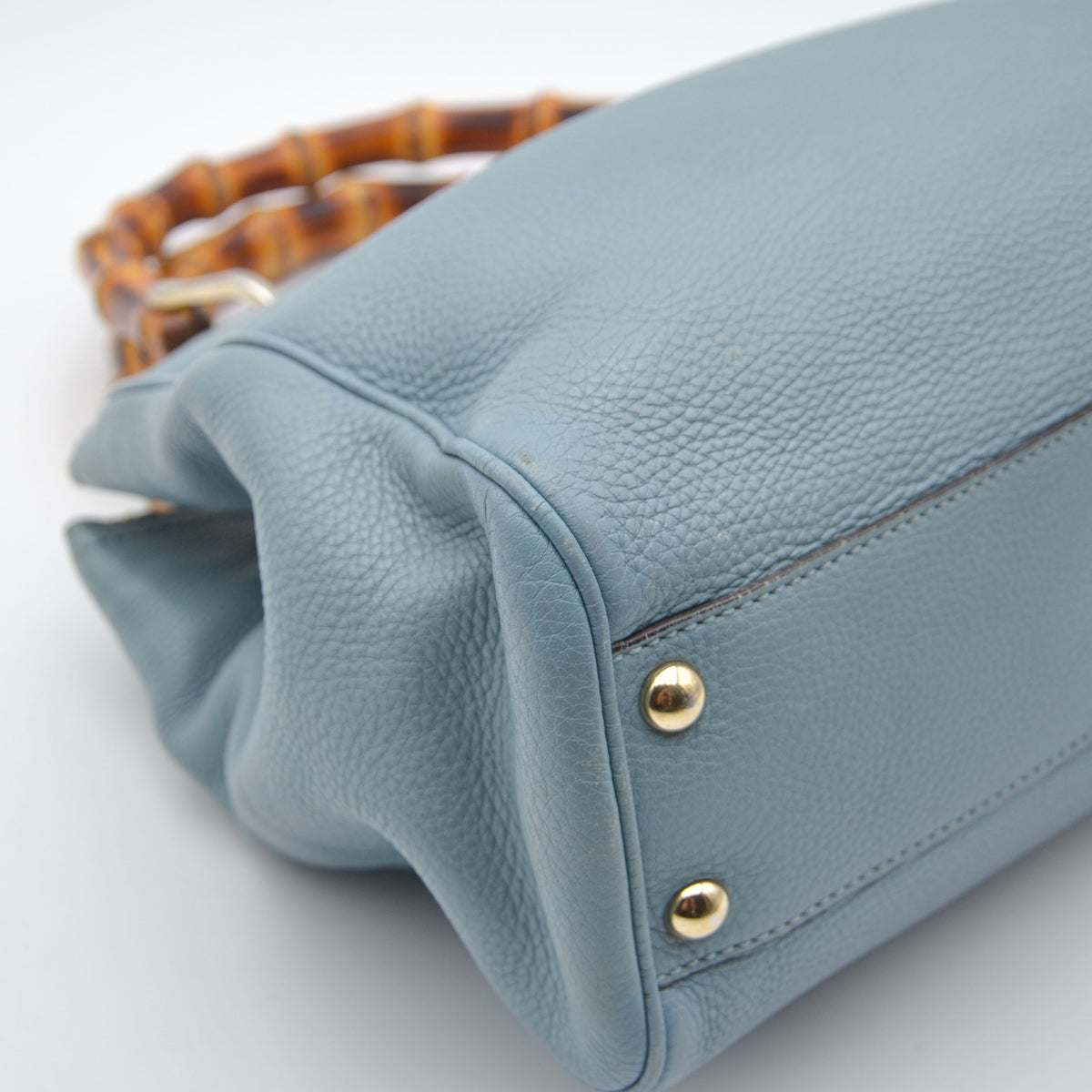 Sac Bamboo Shopper Gucci Bleu – Édition Limitée 50 Ans Japon