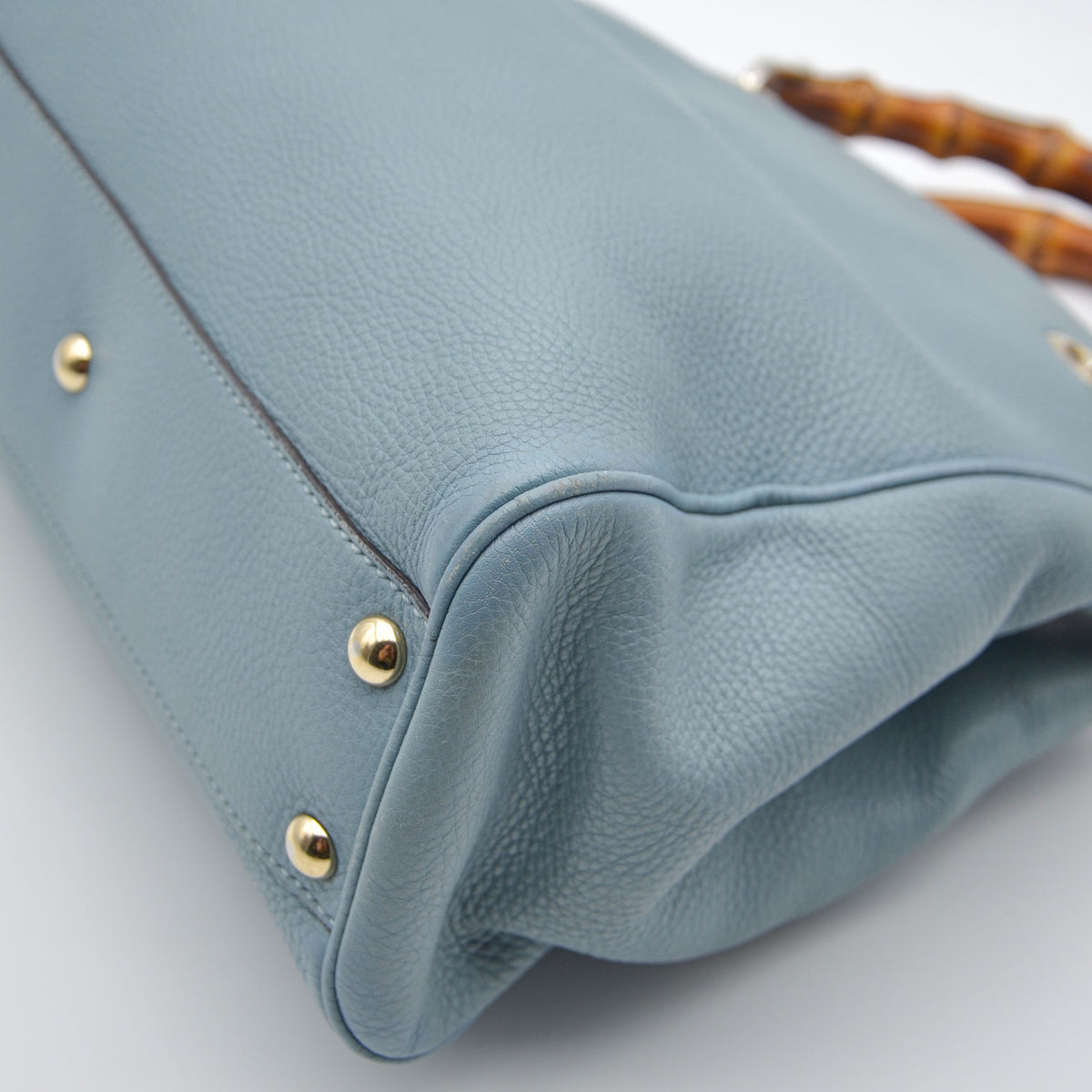 Sac Bamboo Shopper Gucci Bleu – Édition Limitée 50 Ans Japon