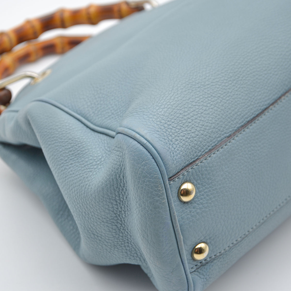 Sac Bamboo Shopper Gucci Bleu – Édition Limitée 50 Ans Japon