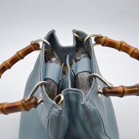 Sac Bamboo Shopper Gucci Bleu – Édition Limitée 50 Ans Japon