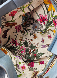 Sac Bamboo Shopper Gucci Bleu – Édition Limitée 50 Ans Japon