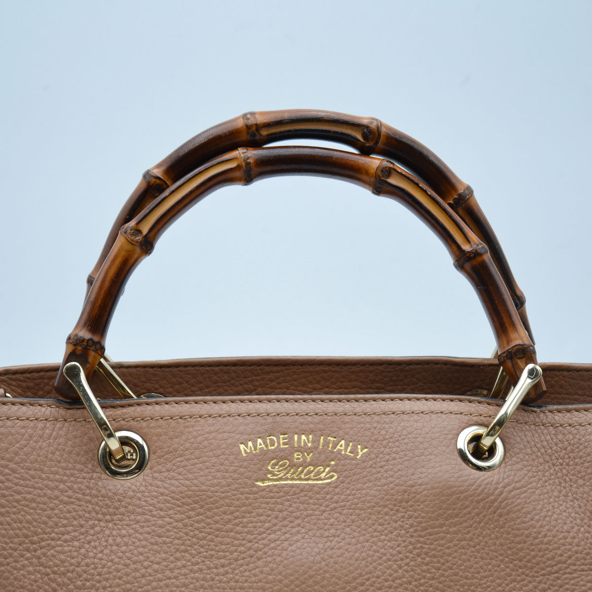Shopper Gucci Bamboo Cuir Grainé