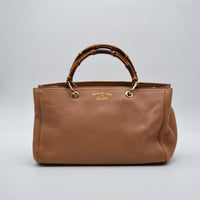 Shopper Gucci Bamboo Cuir Grainé