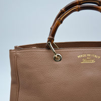 Shopper Gucci Bamboo Cuir Grainé