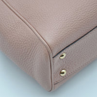 Gucci Bamboo Shopper mini cuir grainé taupe