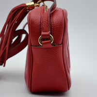 Sac Gucci Soho Disco Cuir Grainé Rouge Vif