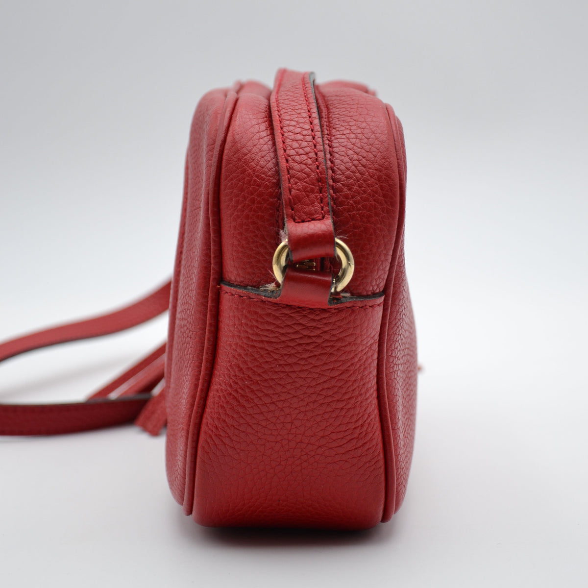 Sac Gucci Soho Disco Cuir Grainé Rouge Vif