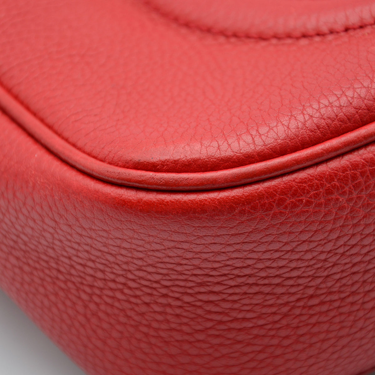Sac Gucci Soho Disco Cuir Grainé Rouge Vif