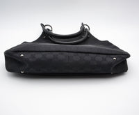 Sac Gucci tote GG noir vintage