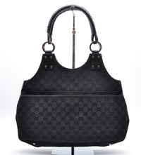 Sac Gucci tote GG noir vintage