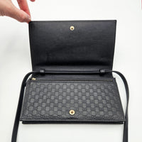 Gucci Wallet on Chain Microguccissima Noir