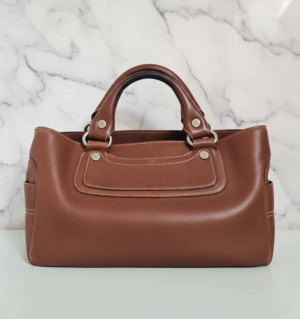 Sac Céline Boogie en cuir marron