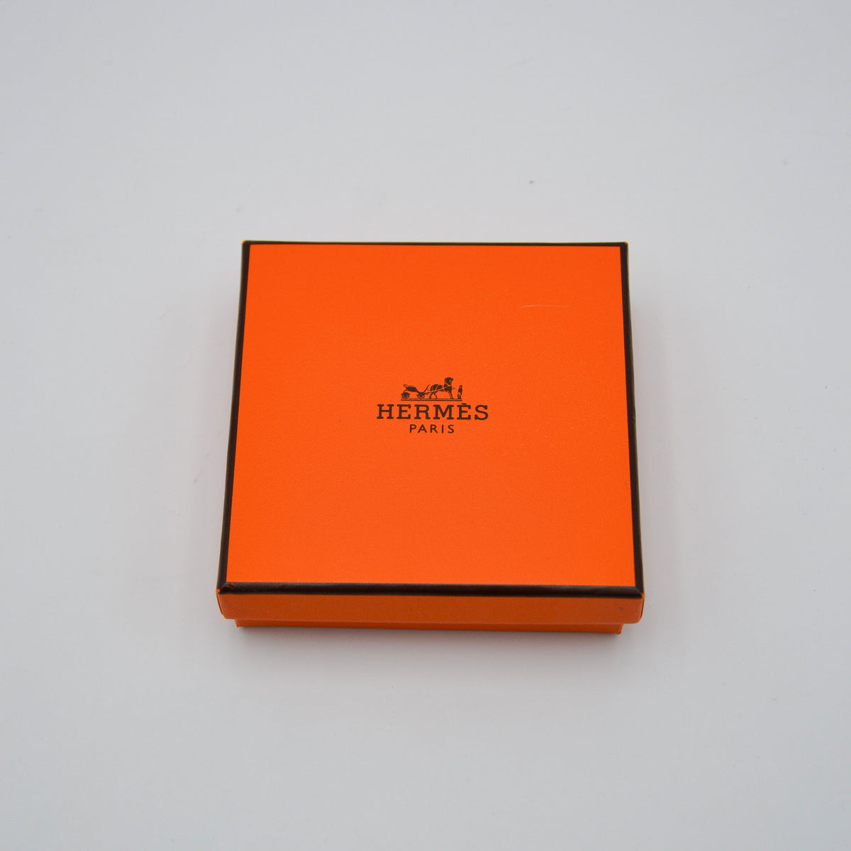 Bracelet Hermès émail large noir & blanc « Hermès Paris »